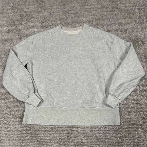 Everlane Tops - Everlane Sweatshirt Womens XXS Terry Cloth Beige Crewneck Organic Cotton Lounge